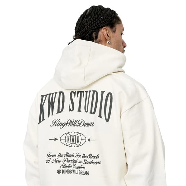 Kings Will Dream Herr Studio - Studios Hoodie med ryggtryck M Off Off White M