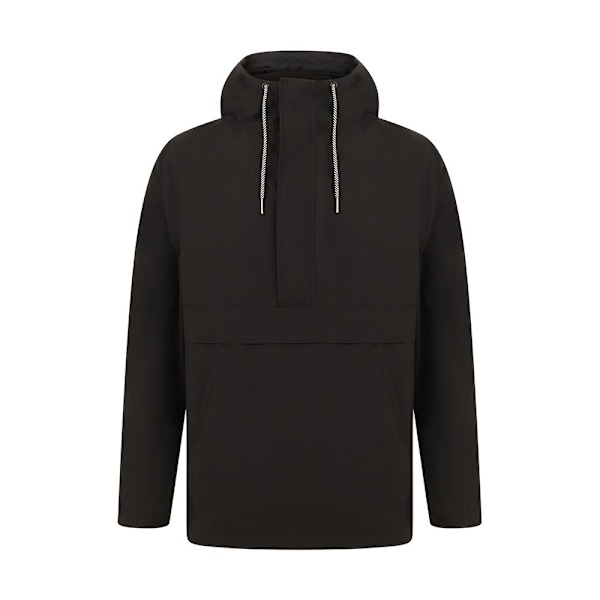 Front Row Herr Pullover Halvzip Jacka L Svart Black L