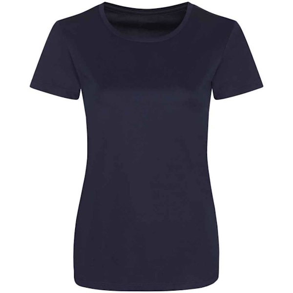 Awdis Dam/Dam Cool Smooth T-Shirt 10 UK Marinblå French Navy 10 UK