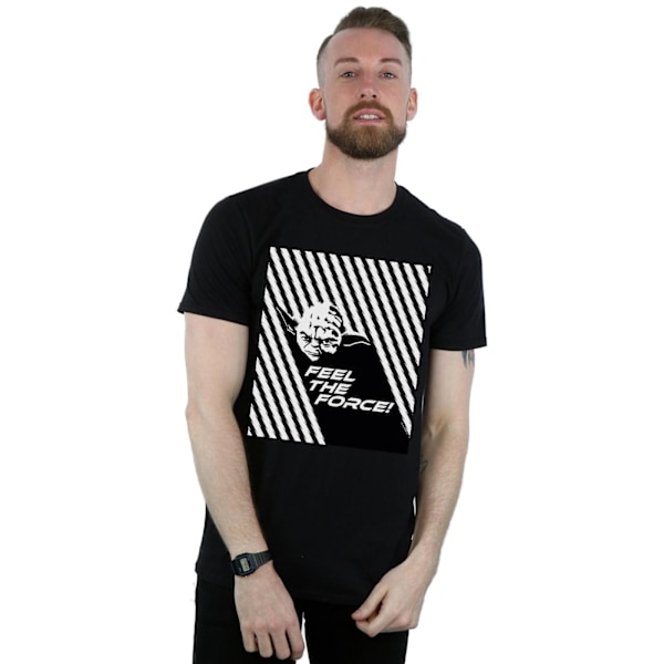 Star Wars Yoda Feel The Force T-shirt L Svart Black L
