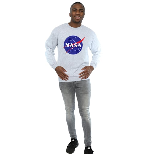 NASA Herr Insignia Logo Sweatshirt 3XL Sports Grey Sports Grey 3XL