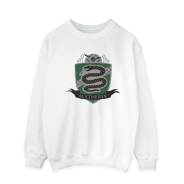 Harry Potter Herr Slytherin Bröstmärke Sweatshirt XXL Vit White XXL