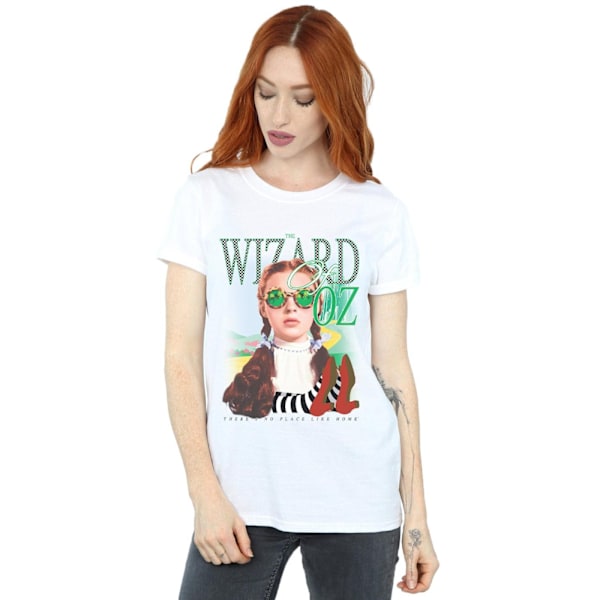 The Wizard Of Oz Dam/Damer Ingen Plats Rutmönstrad Bomull Pojkvän T-shirt White 4XL