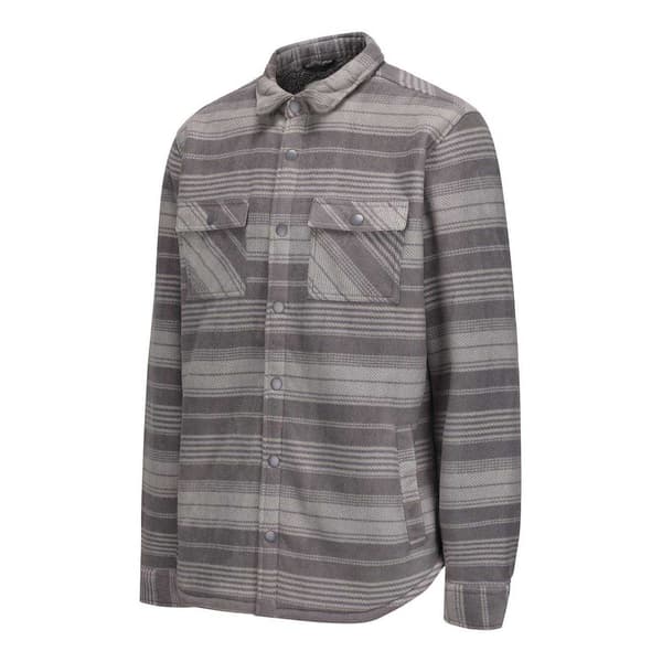 SoulCal Herr Rutig Polyester Skjortjacka S Grå Grey S