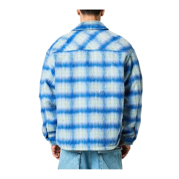 Represent Herr Texturerad Polyester Overshirt L Elektrisk Blå Electric Blue L