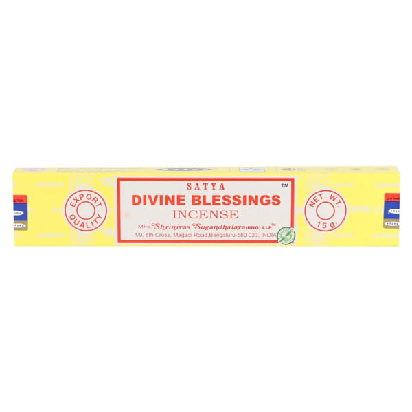Satya Divine Blessings Rökelsepinnar (Förpackning om 120) En Storlek Ye Yellow One Size