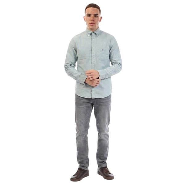 Gant Herrskjorta Oxford Bomull Button-Down XL Grön Green XL