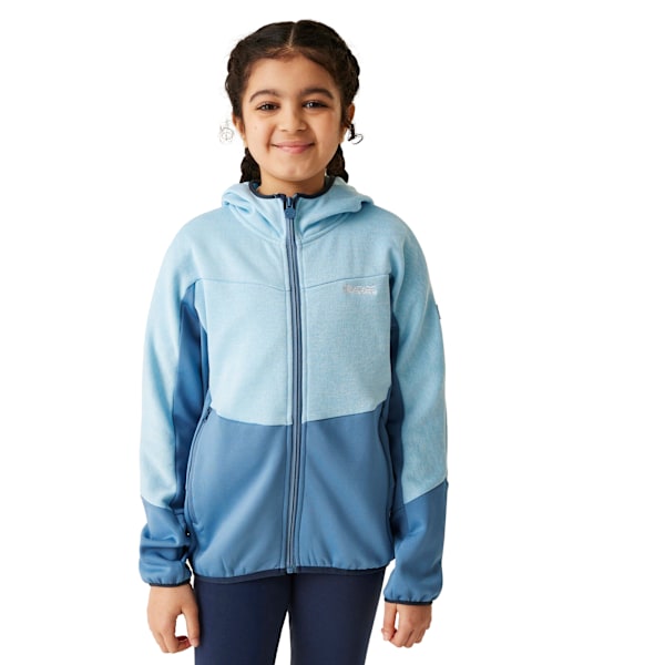 Regatta Barn/Barn Dissolver IX Marl Fleecejacka med Hel Dragkedja Clear Sky/Coronet Blue 7-8 Years
