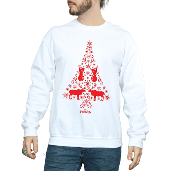 Disney Herr Frozen Julgran Sweatshirt XXL Vit White XXL