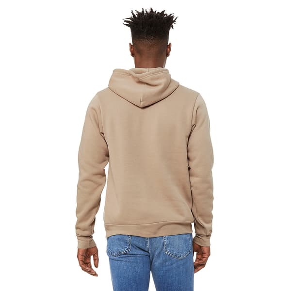 Bella + Canvas Unisex Pullover Polycotton Fleece Hooded Sweatsh Tan XL