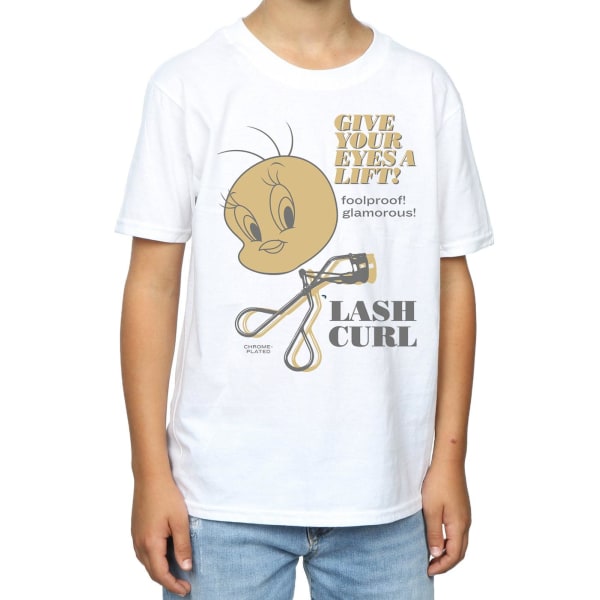 Looney Tunes Boys Tweety Pie Lash Curl T-shirt 9-11 år Vit White 9-11 Years