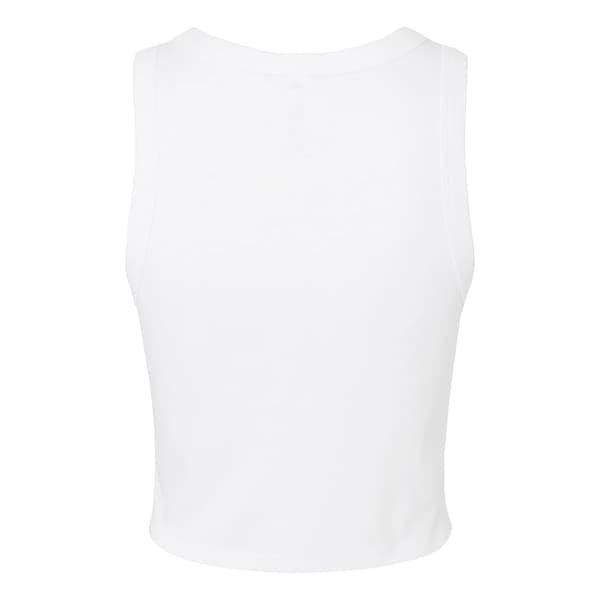 Bella + Canvas Dam Micro-Rib Racer Linne L Enfärgad Vit Solid White L