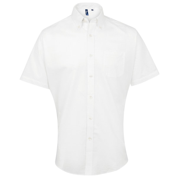 Premier Herr Signatur Kortärmad Skjorta 15in Vit White 15in