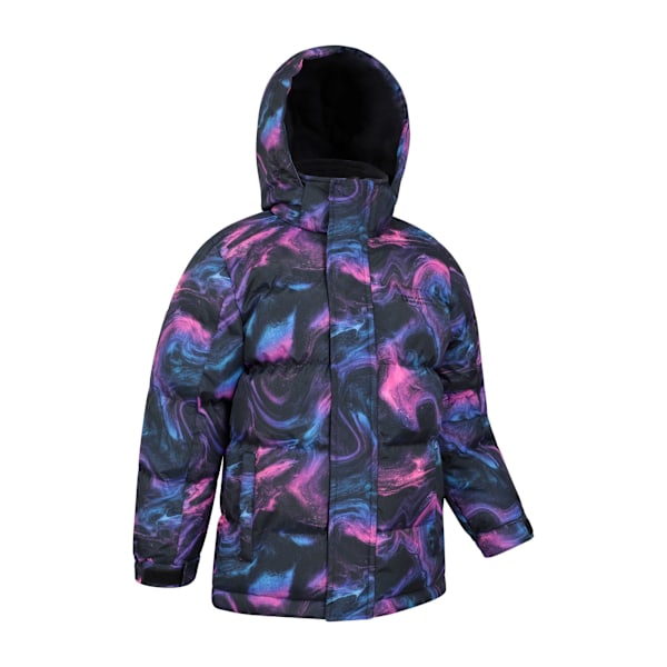 Mountain Warehouse Barn/Kids Snow II Tryckt Vattenavvisande Black/Pink 11-12 Years