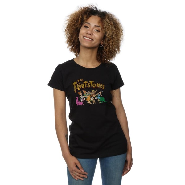 The Flintstones Dam/Dam Grupp Distressed Bomull T-shirt L Black L