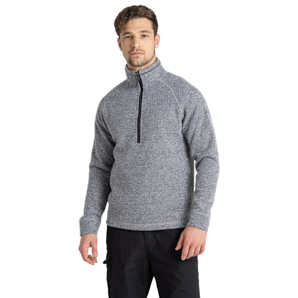 Craghoppers Herr Rubeus Halvzip Fleece Topp S Mjuk Grå/Svart P Soft Grey/Black Pepper Marl S