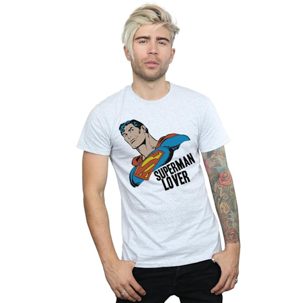 DC Comics Superman Lover T-shirt 3XL Sports Grey Sports Grey 3XL