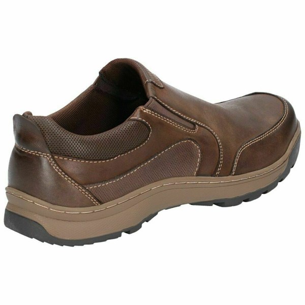 Hush Puppies herr Jasper Slip On läderskor 7 UK brun Brown 7 UK