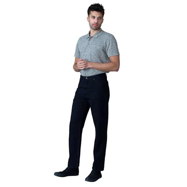 Duke Herr D555 Rockford Denim Comfort Jeans 30S Svart Black 30S