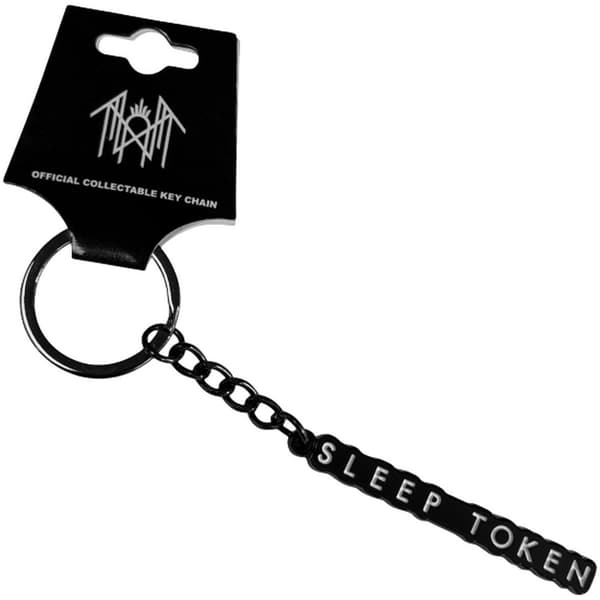 Sleep Token Text Logo Nyckelring En Storlek Svart Black One Size