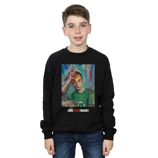 The Big Bang Theory Boys Sheldon Loser Painting Sweatshirt 5-6 Black 5-6 Years