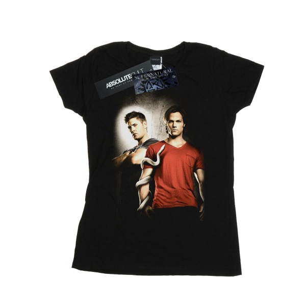 Supernatural Womens/Ladies Heaven And Hell bomull T-shirt L Bla Black L