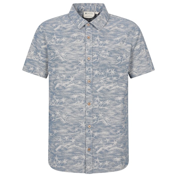 Mountain Warehouse Herr Tropisk Blommig Kortärmad Skjorta XL Corn Blue XL