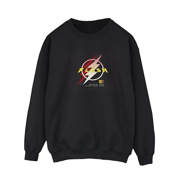 DC Comics Dam/Kvinnor The Flash Blixtlogotyp Sweatshirt L B Black L