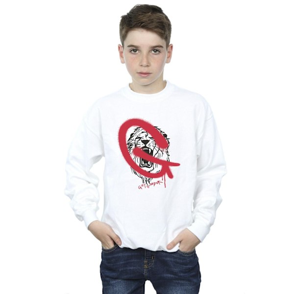 Harry Potter Boys Gryffindor Pop Spray Sweatshirt 7-8 år Vit White 7-8 Years