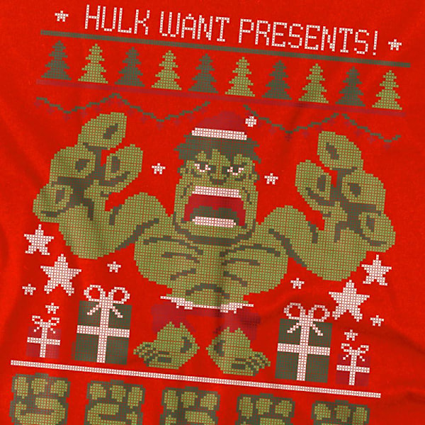 The Incredible Hulk Barn/Barn Present Jul T-Shirt 3- Red 3-4 Years