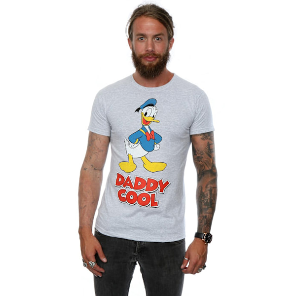 Disney Herr Donald Duck Daddy Cool T-Shirt 4XL Ljusgrå Heather Grey 4XL