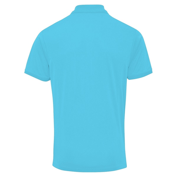 Premier Mens Coolchecker Pique Kortärmad Poloskjorta 2XL Turkos Turquoise 2XL