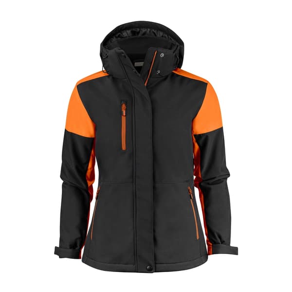 Printer Dam/Dam Vadderad Softshelljacka M Svart/Orange Black/Orange M