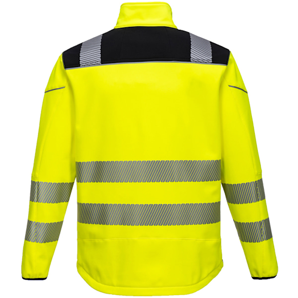 Portwest Herr PW3 Hi-Vis Soft Shell Jacka L Gul/Svart Yellow/Black L