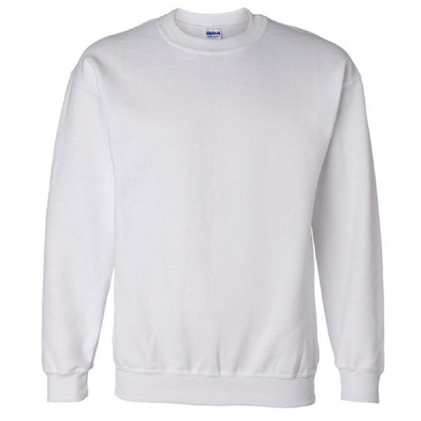 Gildan DryBlend Set-in Crew Neck Sweatshirt för vuxna (13 färger) White L