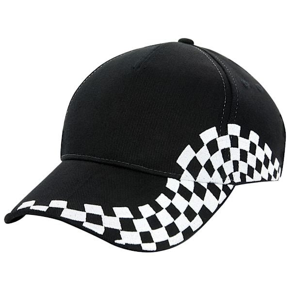 Beechfield Unisex Grand Prix Baseball Cap (2-pack) En Storlek Black One Size