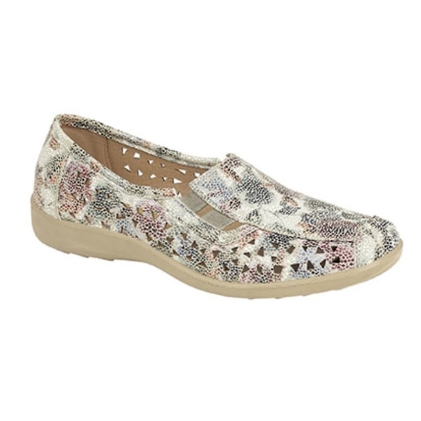 Boulevard Dam/Dam Side Gusset Sommar Casual Skor 4 UK Mu Multi Floral 4 UK