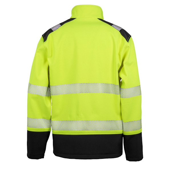 SAFE-GUARD by Result Unisex Vuxen Ripstop Säkerhet Mjuk Skal Jacka Fluorescent Yellow/Black 4XL