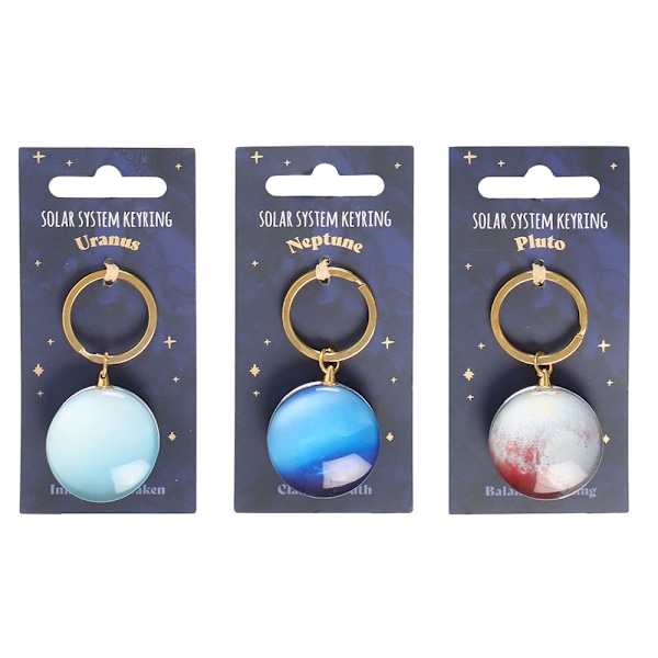 Something Different Sol System Nyckelring Set (Paket med 9) En Storlek Multicoloured One Size