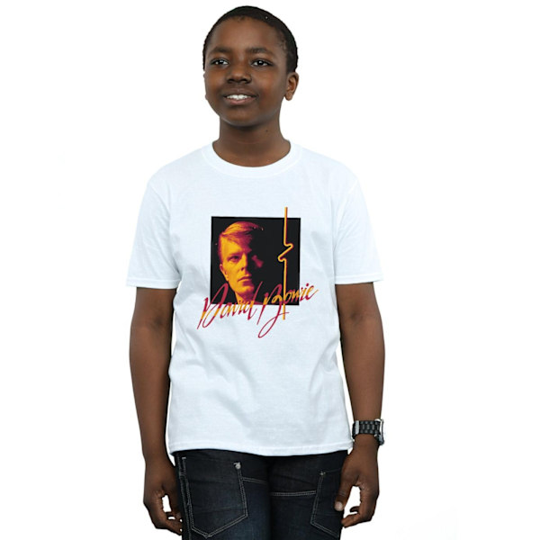 David Bowie Boys Photo Angle 90s T-Shirt 5-6 år Vit White 5-6 Years