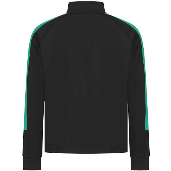Finden & Hales Barn/Barnstickad Träningsjacka 3-4 År Svart Black/Emerald 3-4 Years
