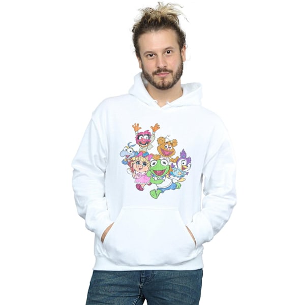 Disney Mens The Muppets Muppet Babies Colour Group Hoodie 4XL W White 4XL