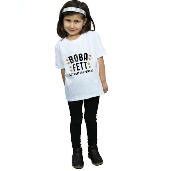 Star Wars Girls Boba Fett Legends Tribute Bomull T-shirt 12-13 White 12-13 Years