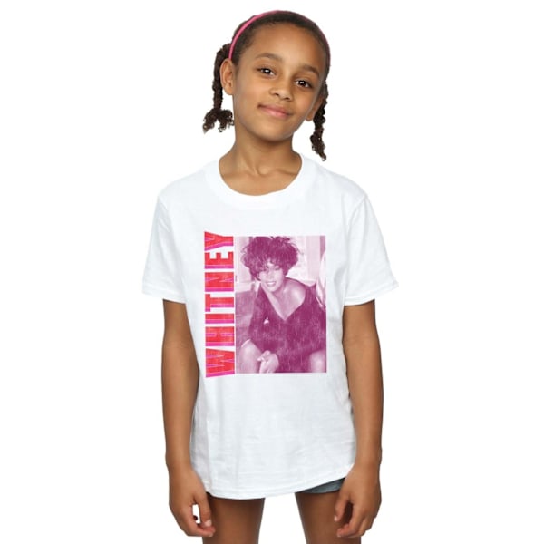 Whitney Houston Girls Whitney Pose Bomull T-shirt 12-13 år W White 12-13 Years