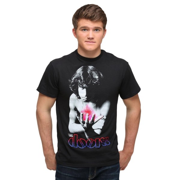 The Doors Unisex Psykedelisk Jim T-shirt M Svart Black M