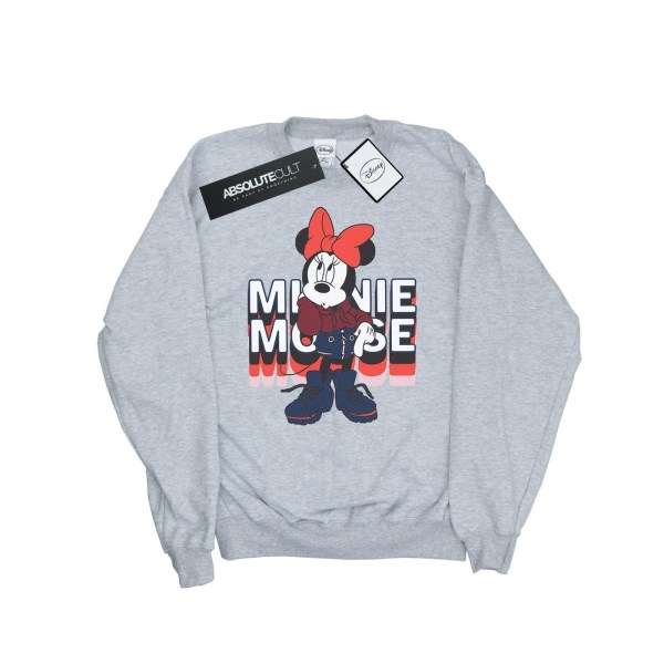 Disney Herr Minnie Mouse In Hoodie Sweatshirt L Sports Grey Sports Grey L