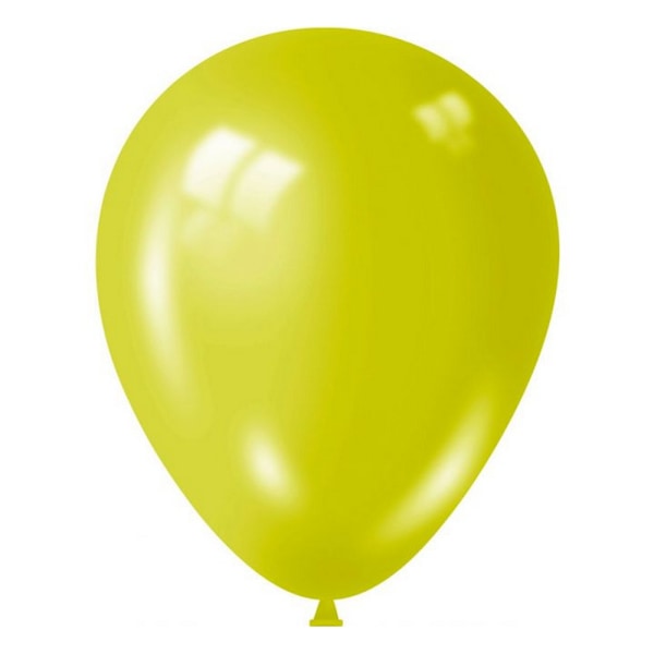 Fantasia Latex Shiny Ballonger (Förpackning om 15) En Storlek Gul Yellow One Size
