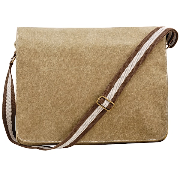 Quadra Vintage Canvas Despatch Bag - 14 Liter En Storlek Sahara Sahara One Size