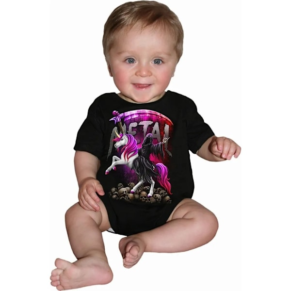 Spiral Direct Baby Metallicorn Sovdräkt 0-3 Månader Svart Black 0-3 Months