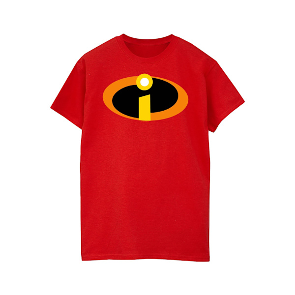 Disney Womens/Ladies The Incredibles Costume Logo Cotton Boyfri Red L